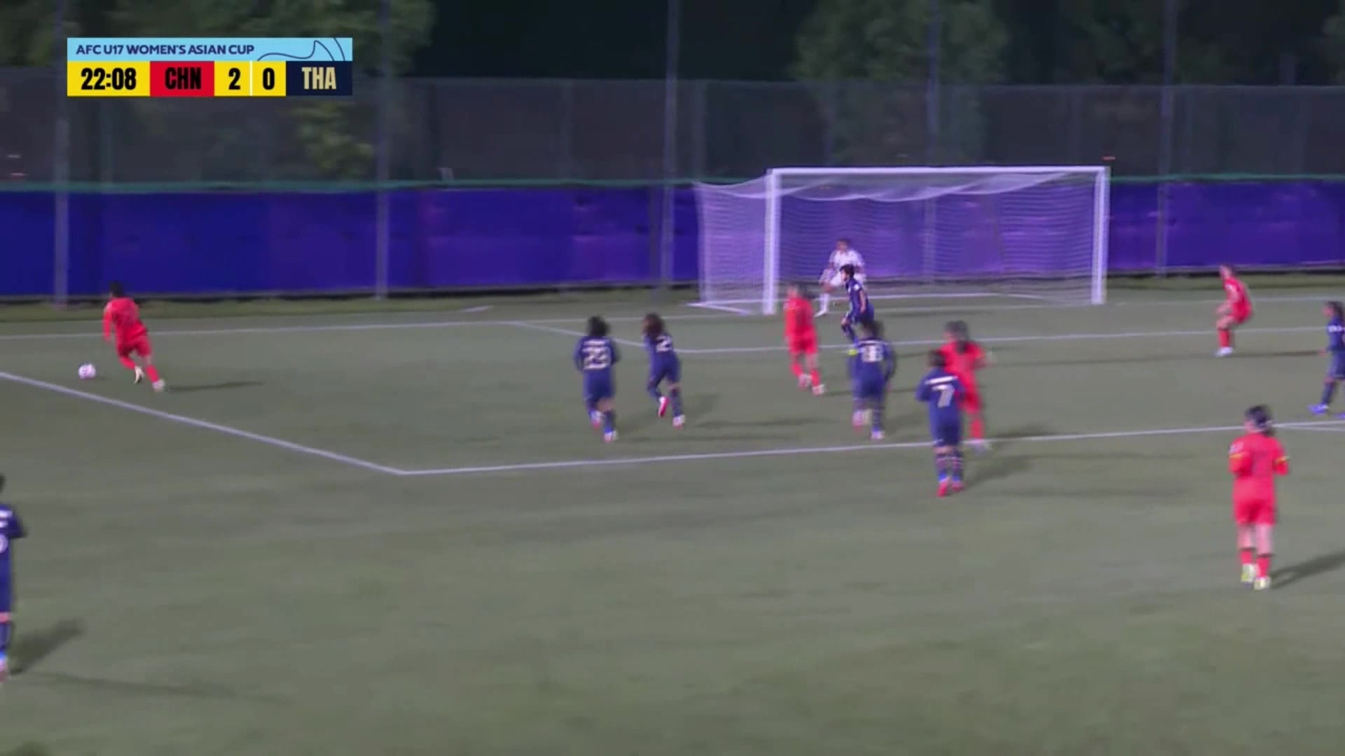 U17女足3-0領(lǐng)先！成宛迪門前頭球破門建功