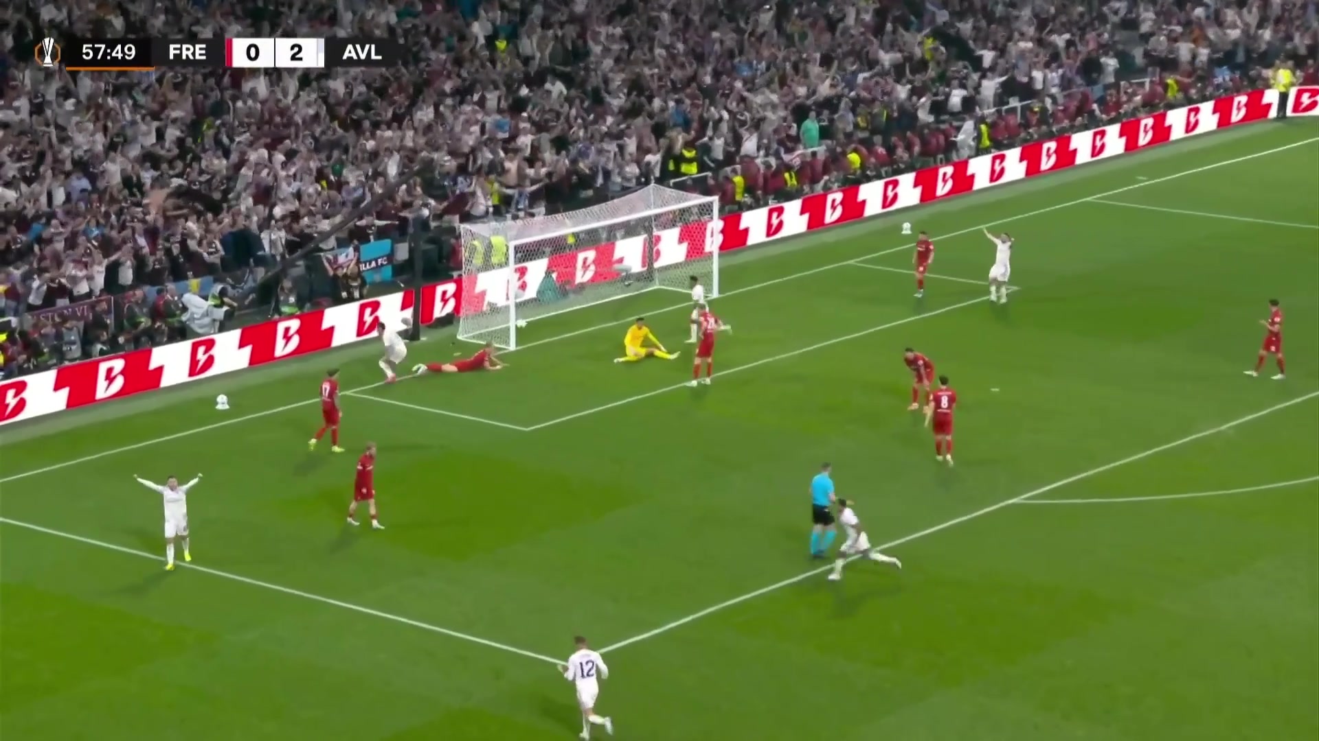 結束了！維拉3-0弗賴堡！布恩迪亞送助攻，羅杰斯包抄鏟射破門！